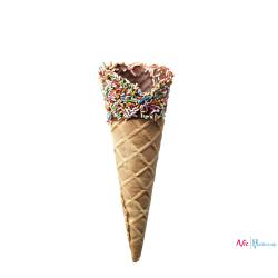 Hadecoup Ice Cream Bisqui Choco Super Luxe Ijsspikkels (192 stuks) (1 Verp)