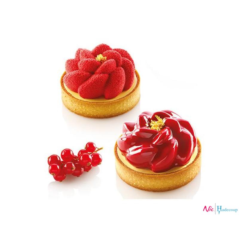 Silikomart Kit Tarte Ring Fleur Ø 80 mm (1 Pc)