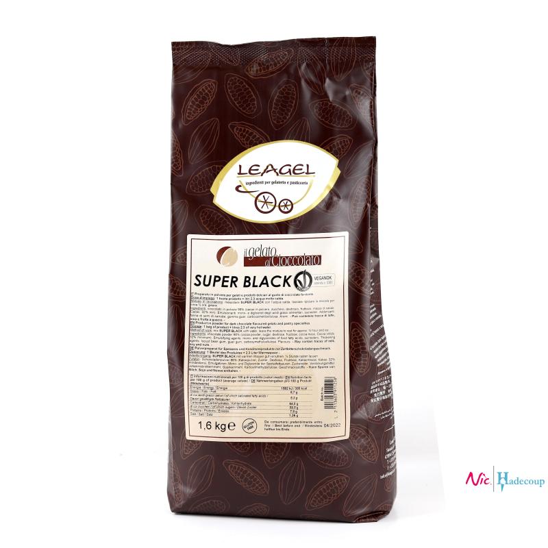 Leagel Chocolade fondant extra zwart - Cioccolato SuperBlack (1.6 Kg)