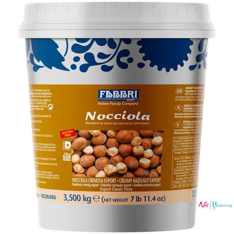 Fabbri Hazelnoot pasta - Nocciola cremosa export 100% (3.5 Kg)