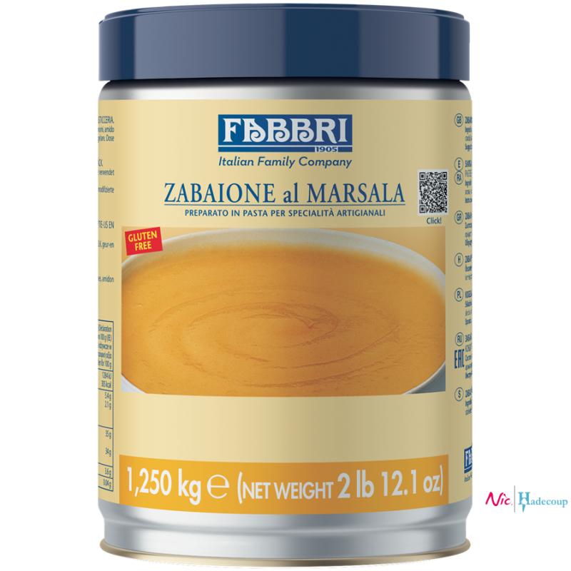 Fabbri Sabayon pâte - Zabaione marsala (1.25 Kg)