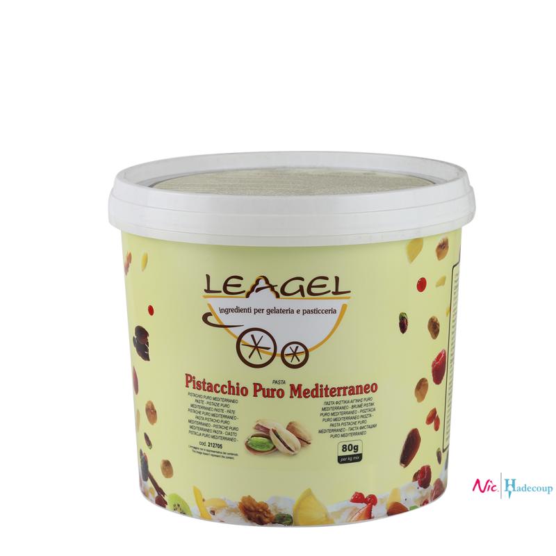 Leagel Pistache pâte - Pistacchio Mediterraneo 100% (3.5 Kg)