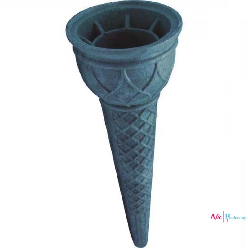 Hadecoup Ice Cream Cones Cornet soft Blauw - 50x125mm (140 stuks) (1 Verp)