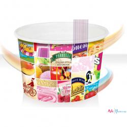 Medac Gepersonaliseerd Pot à glace imprimé BIO 239 ml - M2FB (960 Pc)