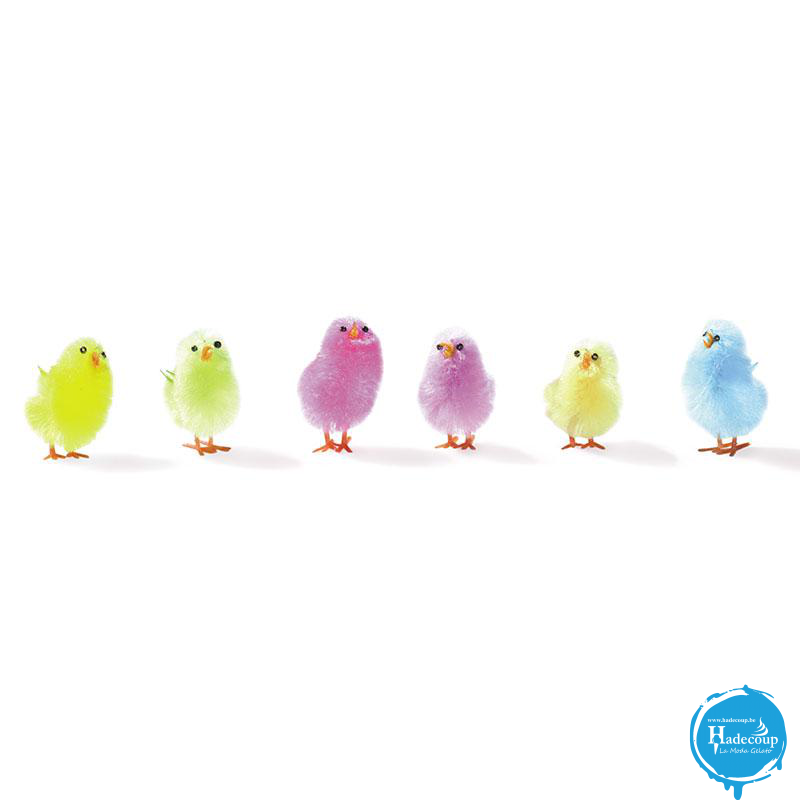 Leman Chicks coloured 4,2 cm (60 pcs) (1 Emb)
