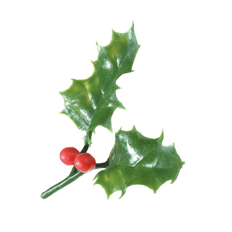 Cargill - Leman LM59812 - Holly leaf with berries 7,9x8,3 cm (144 Pcs) (LM59812)