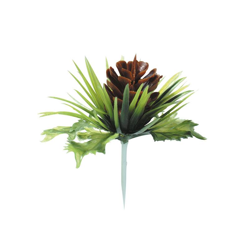 Cargill - Leman LM59823 - pinecone with leaves 3x5,2cm plastic (144 Pcs) (LM59823)