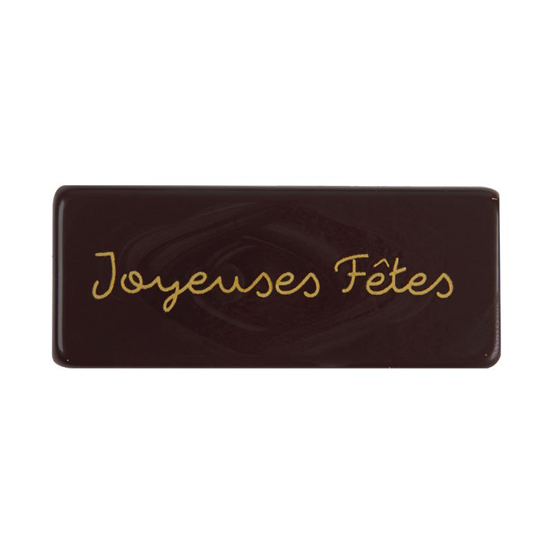 Cargill - Leman LM13473 - Plate Joyeuses Fêtes 5,5x2,3 cm (100 Pcs) (LM13473)