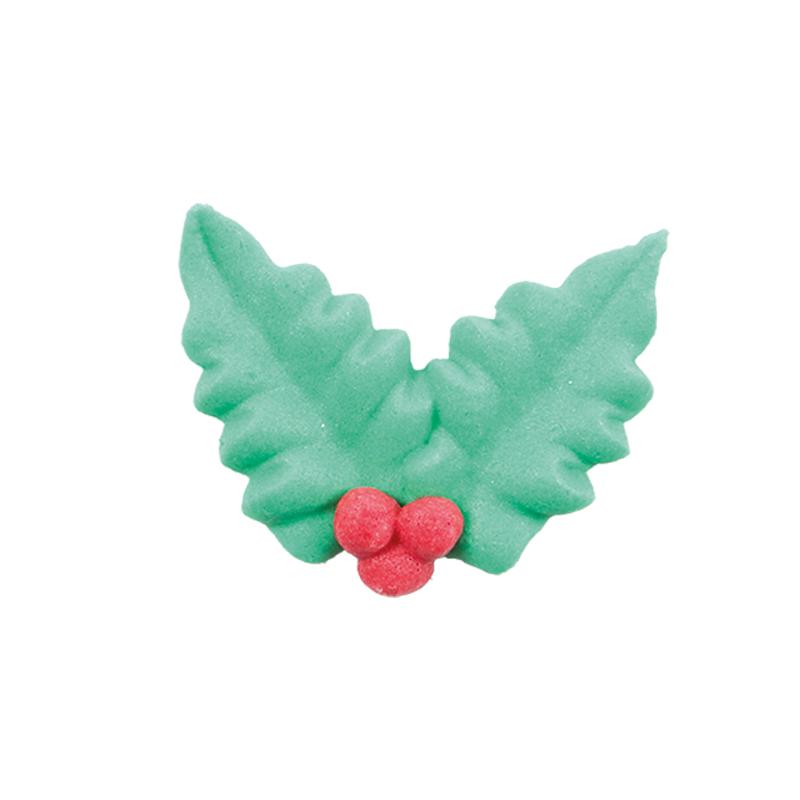 Cargill - Leman LM52436 - Double holly leaf with red berries 3 cm (210 Pcs) (LM52436)