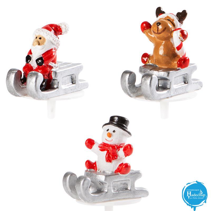 Cargill - Leman LM14930 - Christmas figurines with sleigh 4 cm (64 Pcs) (LM14930)