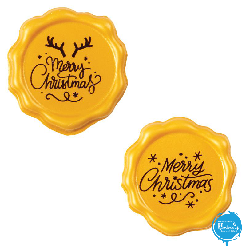 Cargill - Leman LM15447 - Stamp Merry Christmas 3,8 cm (120 Pcs) (LM15447)