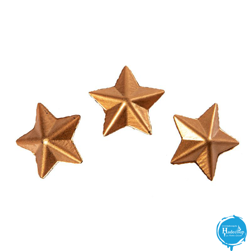 Cargill - Leman LM15870 - Star bronze 3D 2,6x2,5 cm (128 Pcs) (LM15870)