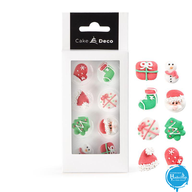 Cargill - Leman LM39401 - CakeDeco 8 décor Noël tradi cadeau (12 Pcs) (LM39401)