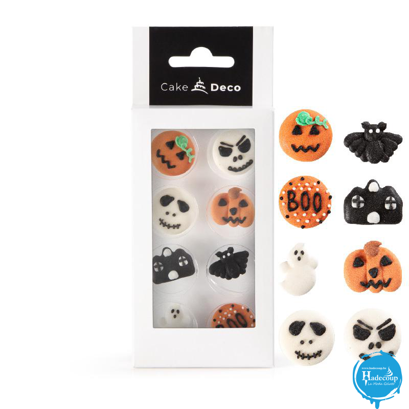 Cargill - Leman LM39404 - CakeDeco 8 décor Halloween Boo 2,5 cm (12 Pcs) (LM39404)