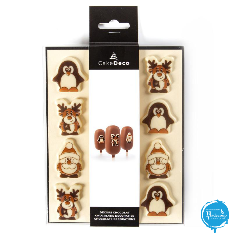 Cargill - Leman LM39705 - CakeDeco Xmas figurines 4 cm 12 pcs (6 Pcs) (LM39705)