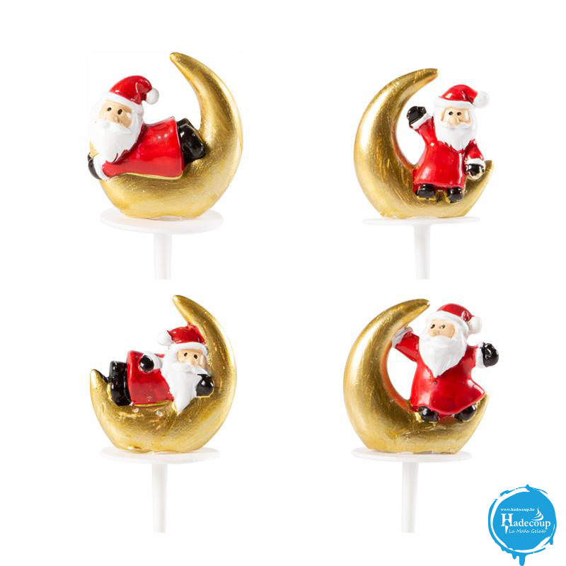 Cargill - Leman LM15410 - santa claus on the moon 3,5 cm (64 Pcs) (LM15410)