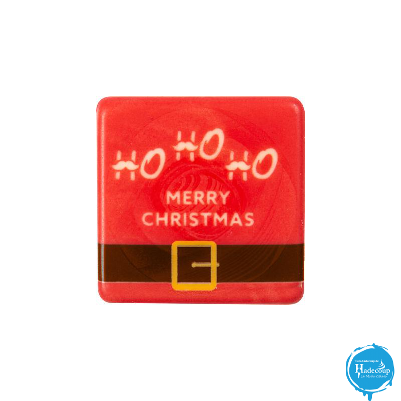 Cargill - Leman LM15466 - Square Ho Ho Ho Merry Christmas 3,8x3,8 cm (120 Pcs) (LM15466)