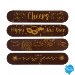 Cargill - Leman LM14732 - Eclair Gelukkig Nieuwjaar, Bonne Année, New Year 15x3 cm (35 Pcs) (LM14732)