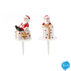 Cargill - Leman LM15426 - Santa Claus with white present 3 cm (64 Pcs) (LM15426)