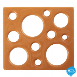 Cargill - Leman LM15727 - Log cake end with holes 9x8 cm (40 Pcs) (LM15727)