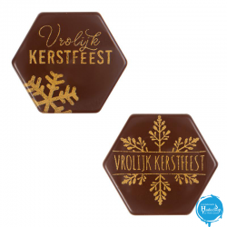 Cargill - Leman LM15790 - Plate Vrolijk kerstfeest 3,8x3,8 cm (120 Pcs) (LM15790)