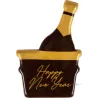 Cargill - Leman LM14827 - Champagne bottle with ice bucket Happy New year  3,5x5,1 cm (120 Pcs) (LM14827)