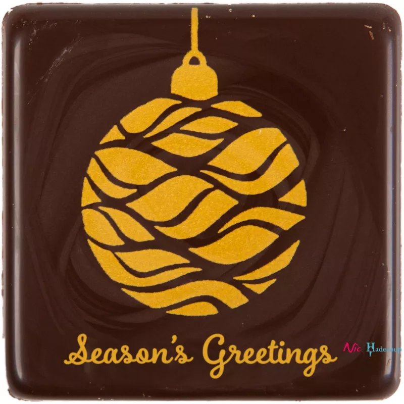 Cargill - Leman LM15388 - Square Season's Greetings 3,8x3,8 cm (120 Pcs) (LM15388)