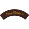 Cargill - Leman LM15579 - Curved plate Merry Christmas 9,6x3,5 cm (60 Pcs) (LM15579)