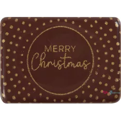 Cargill - Leman LM15663 - Plate Merry Christmas 4x2,8 cm (120 Pcs) (LM15663)