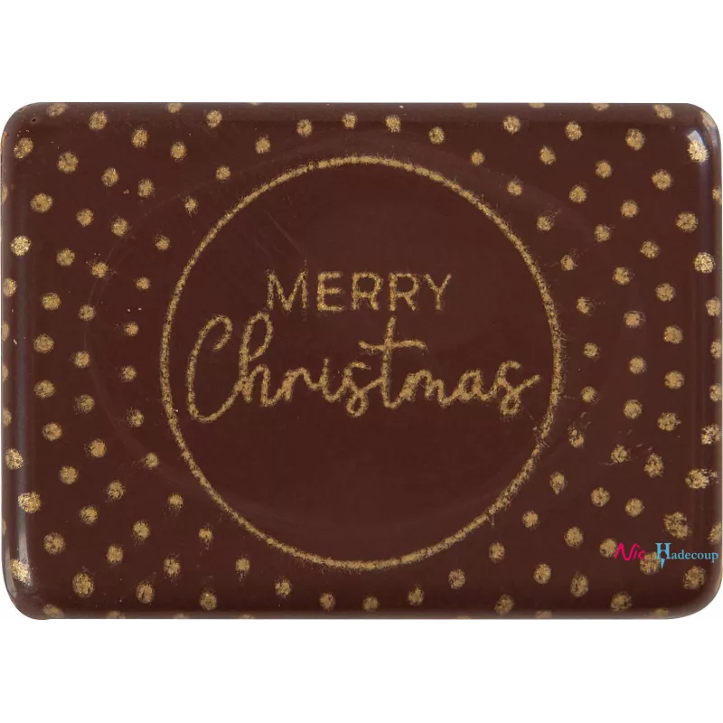 Cargill - Leman LM15663 - Plate Merry Christmas 4x2,8 cm (120 Pcs) (LM15663)