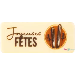 Cargill - Leman LM15673 - Plate Joyeuse fete ski 5,5x2,3 cm (100 Pcs) (LM15673)