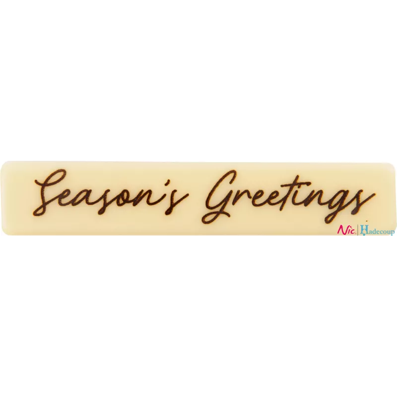 Cargill - Leman LM15844 - Plate Season's Greetings 8x1,5 cm (120 Pcs) (LM15844)