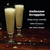 Wist je dat je met sorbetijs makkelijk een Italiaanse Scroppino maakt? Combineer het met een beetje wodka en prosseco en klaar is kees! Zo heeft u gemakkelijk een feestelijk dessert voor de feestdagen, die klanten ook mee naar huis kunnen nemen.